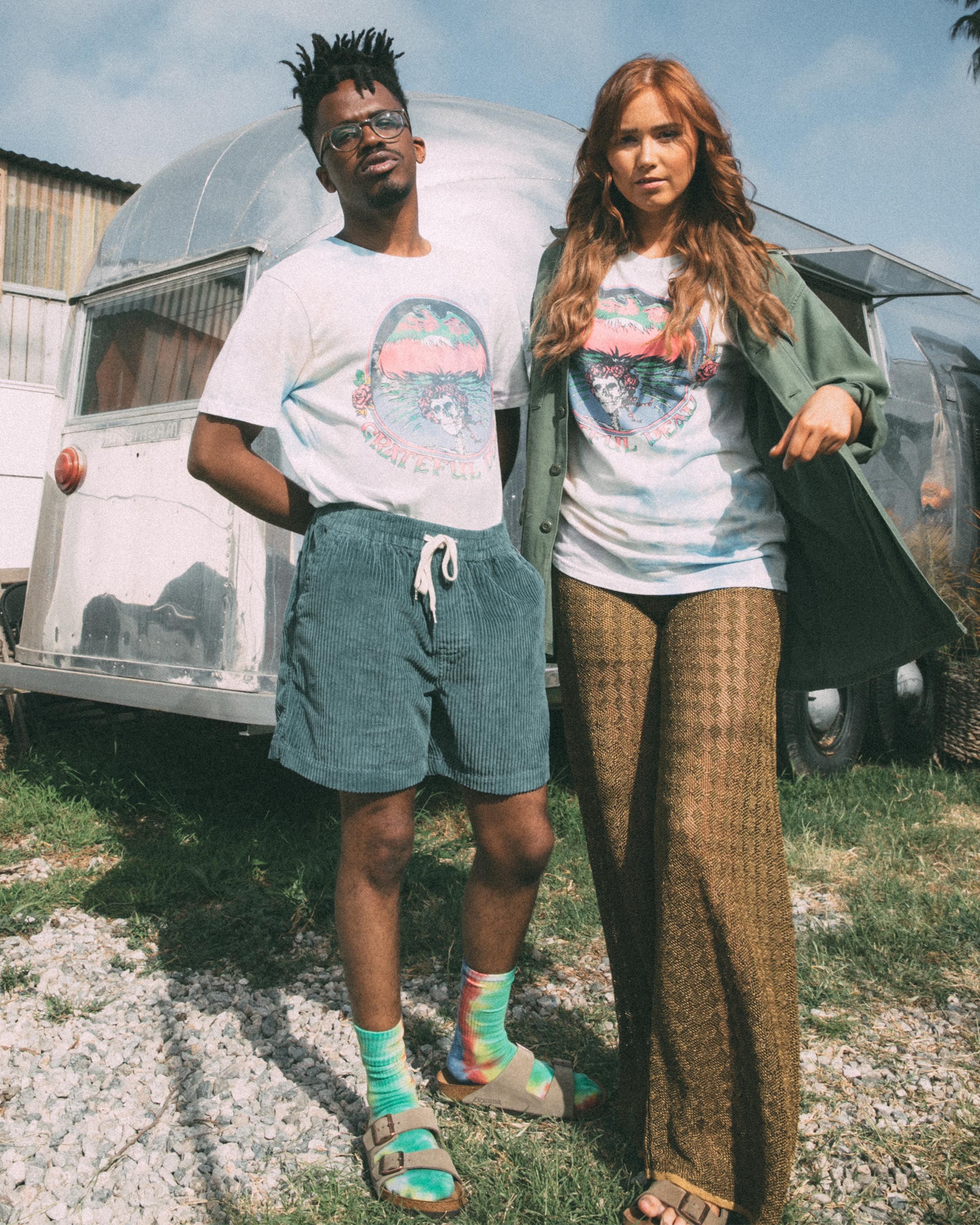 Grateful Dead Tie Dye Band Vintage Tee sold by Junk Food Clothing product image thumbnail 3