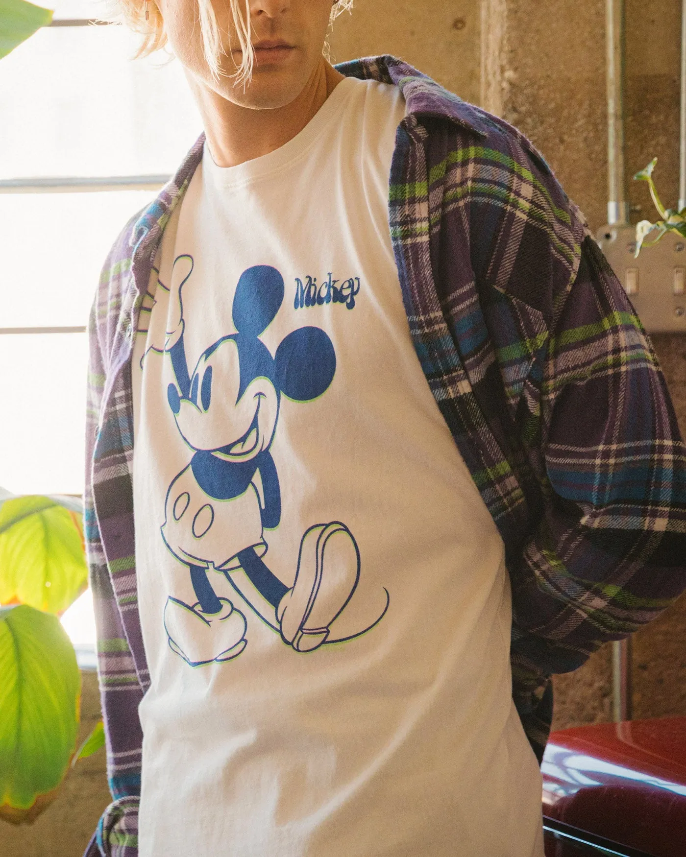 Disney's Mickey Mouse Standing Vintage Tee sold by Junk Food Clothing product image thumbnail 2