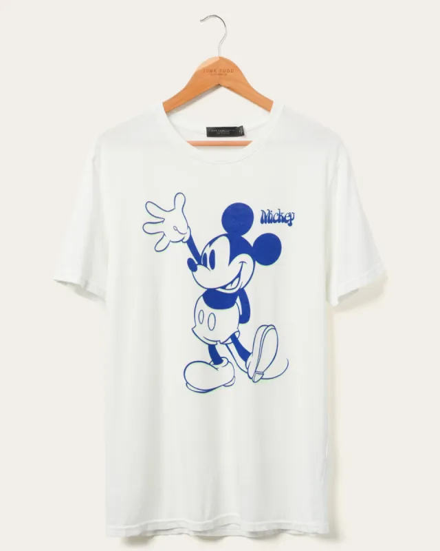 Disney's Mickey Mouse Standing Vintage Tee sold by Junk Food Clothing