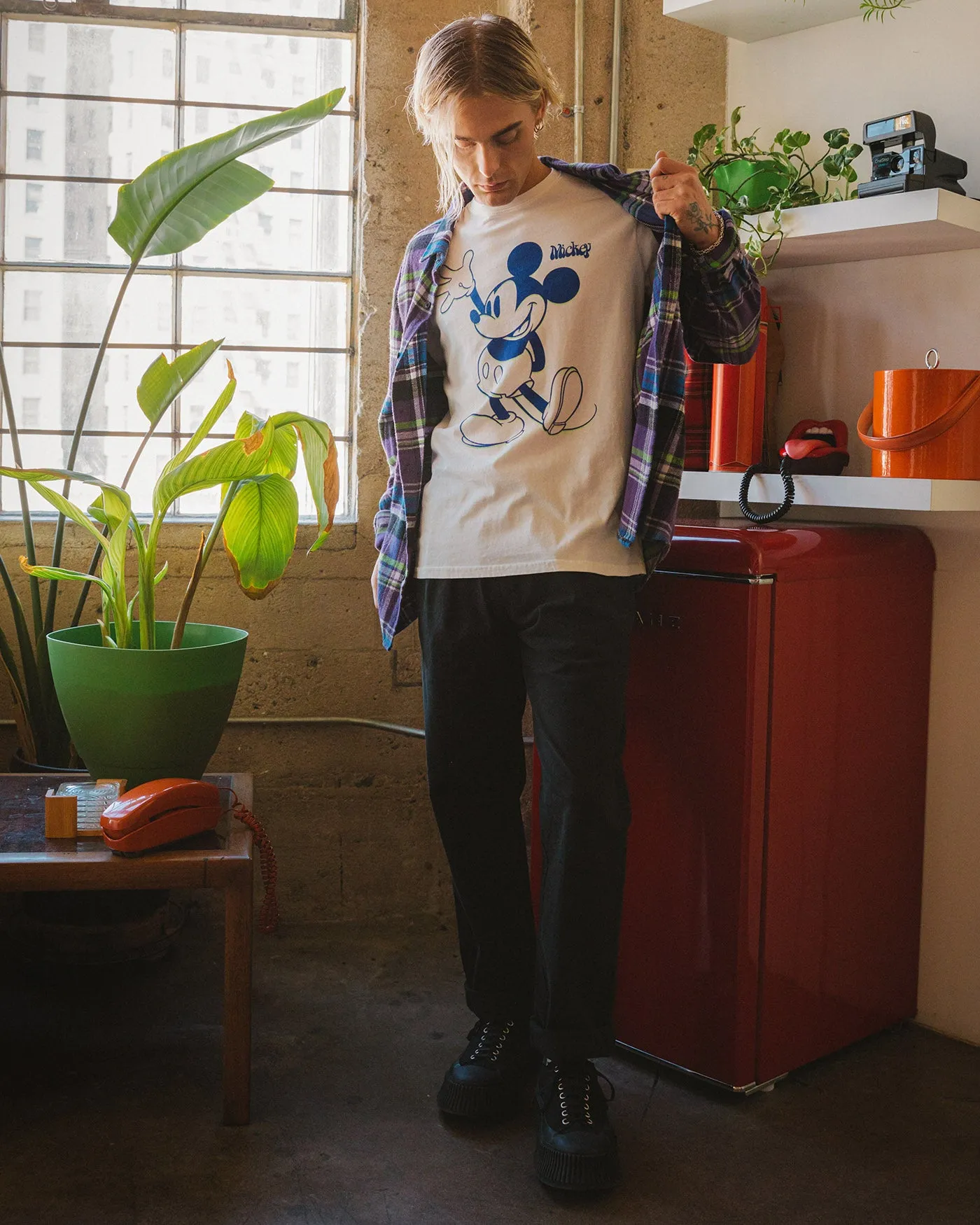 Disney's Mickey Mouse Standing Vintage Tee sold by Junk Food Clothing product image thumbnail 3