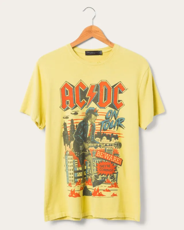 AC/DC Beware Vintage Tee sold by Junk Food Clothing