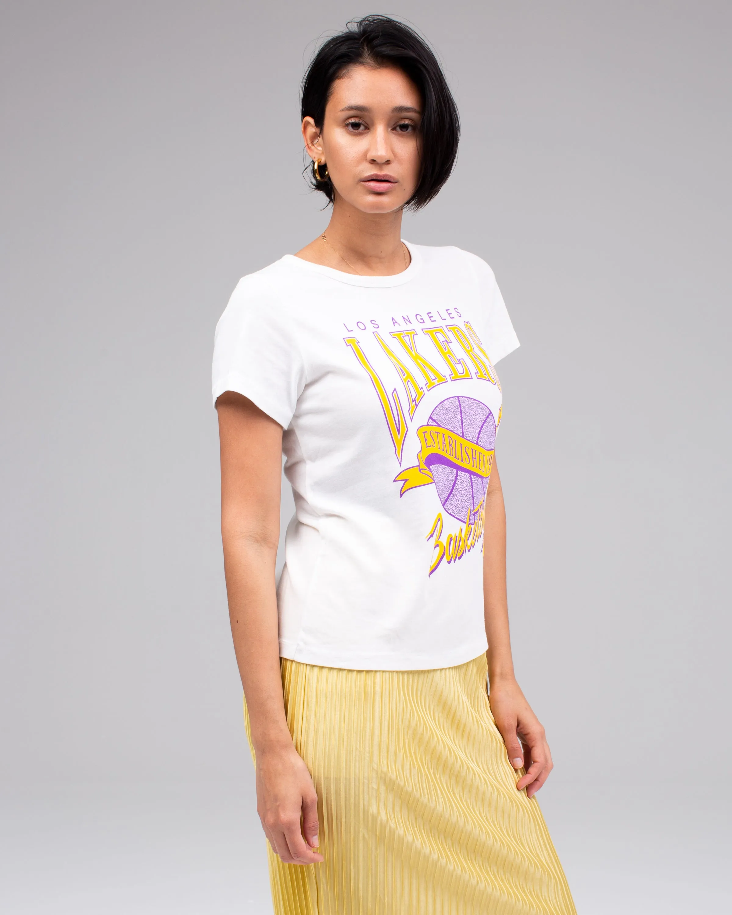 Women's Lakers Vintage Crew sold by Junk Food Clothing product image thumbnail 4