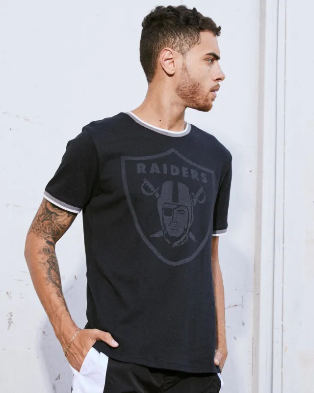 Men's Raiders Throwback Ringer Tee sold by Junk Food Clothing