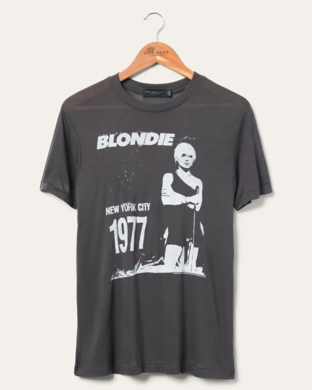 Women's Blondie 1977 Vintage Tissue Tee sold by Junk Food Clothing