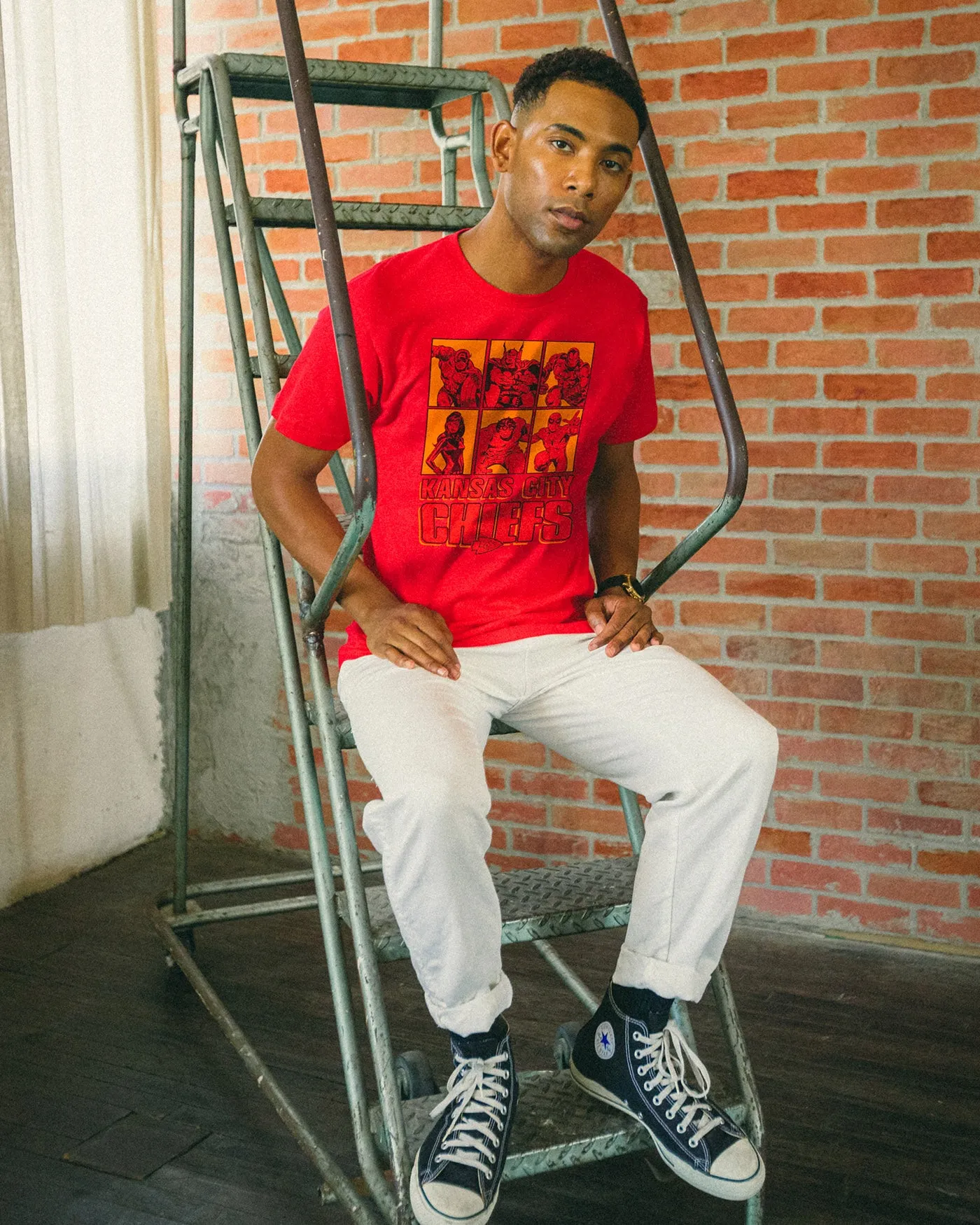 Chiefs Marvel The Avengers Line Up Tee sold by Junk Food Clothing product image thumbnail 2