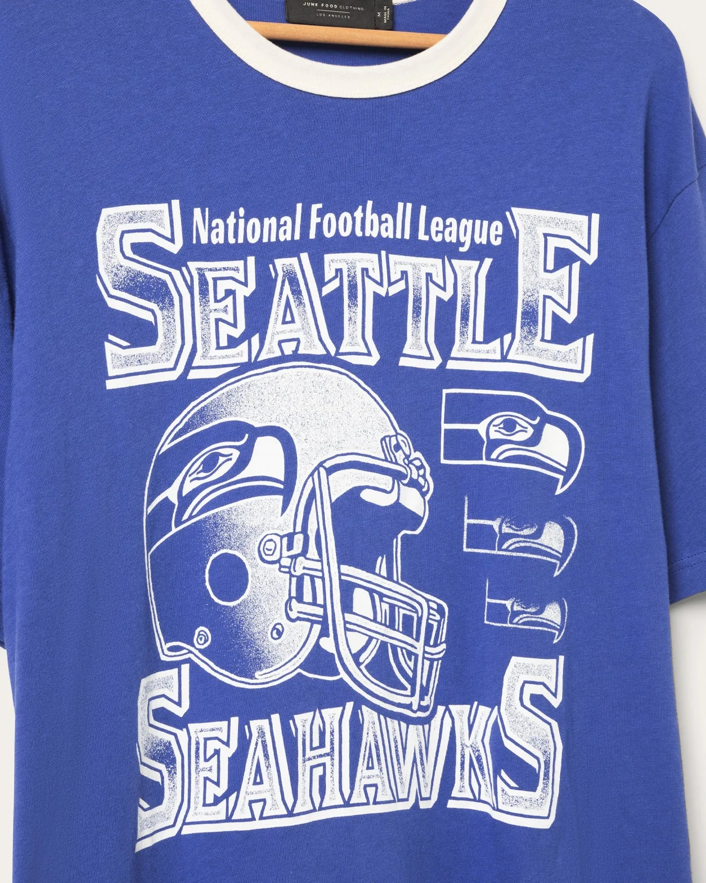 Seattle Seahawks Oversized Ringer Tee sold by Junk Food Clothing product image thumbnail 3