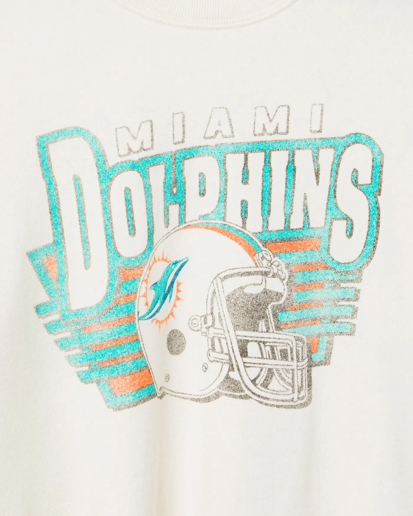 Women's Miami Dolphins Kickoff Crop Crew Fleece sold by Junk Food Clothing product image thumbnail 3