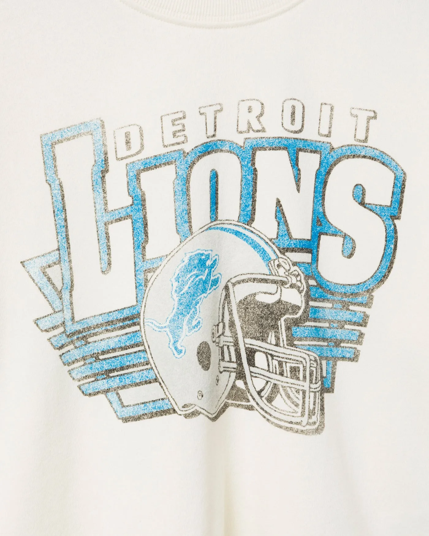 Women's Detroit Lions Kickoff Crop Crew Fleece sold by Junk Food Clothing product image thumbnail 3