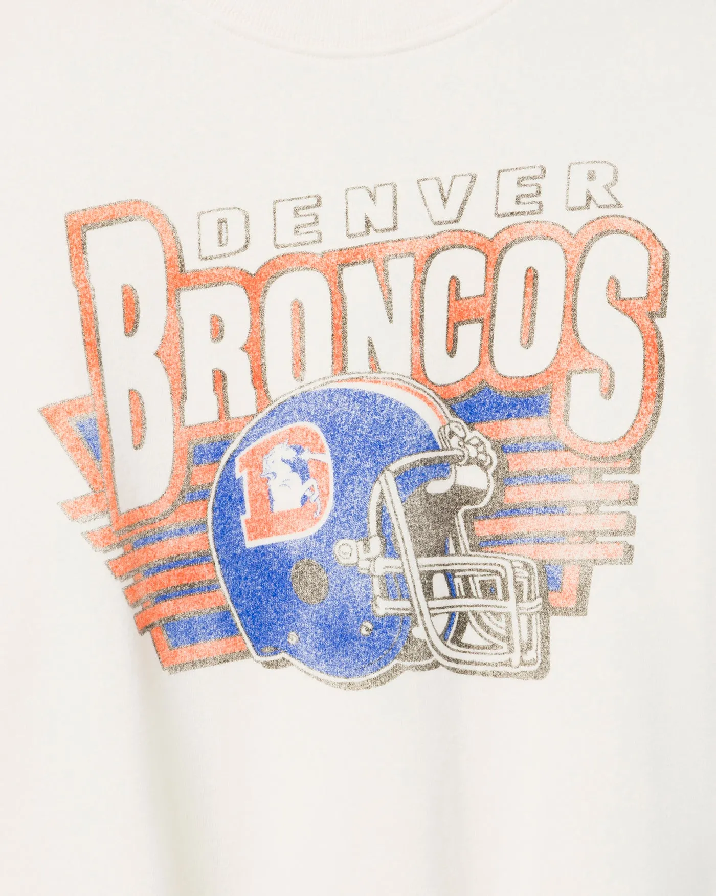 Women's Denver Broncos Kickoff Crop Crew Fleece sold by Junk Food Clothing product image thumbnail 4