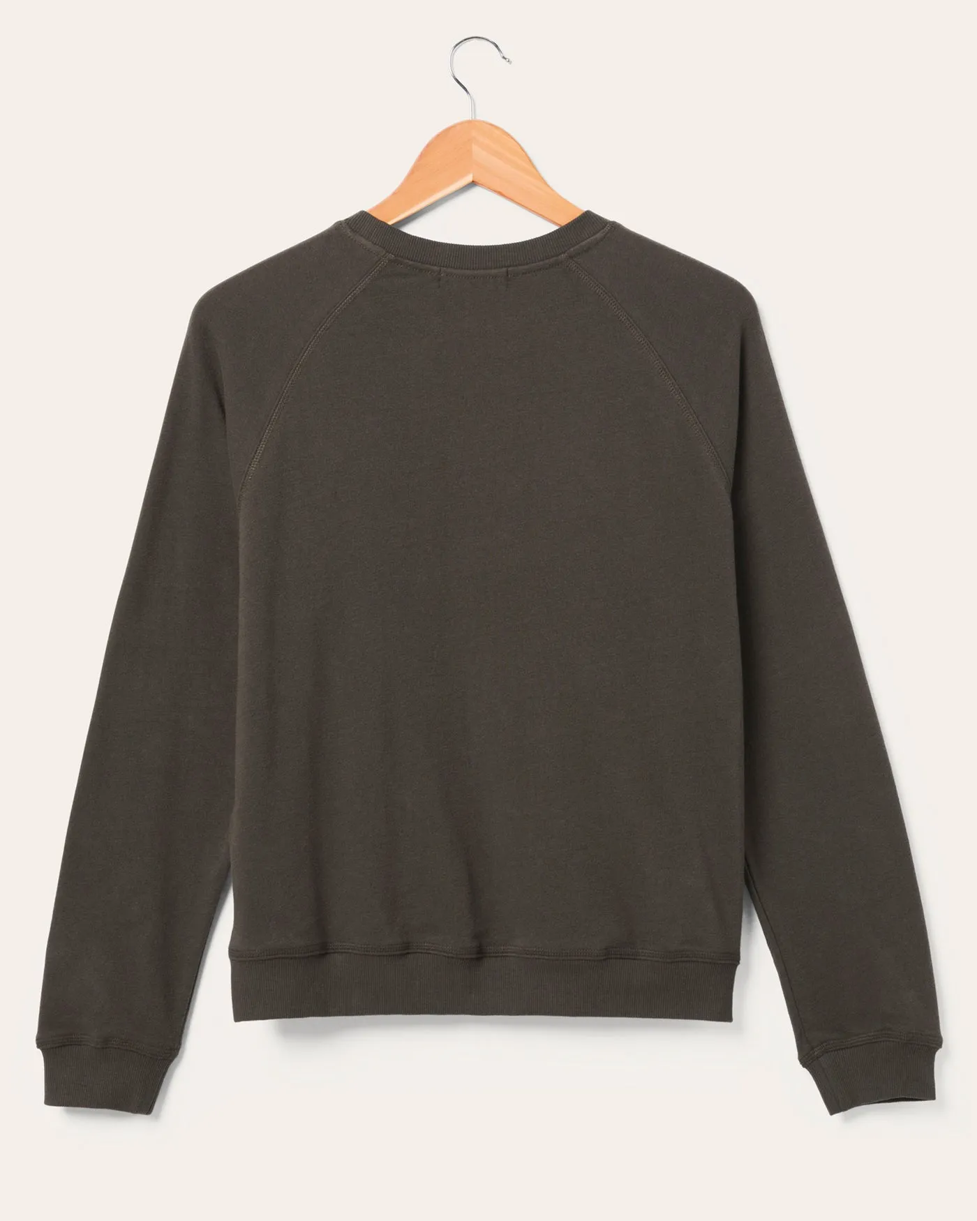 Women's New York Jets Flocked Raglan Crew Fleece sold by Junk Food Clothing product image thumbnail 2