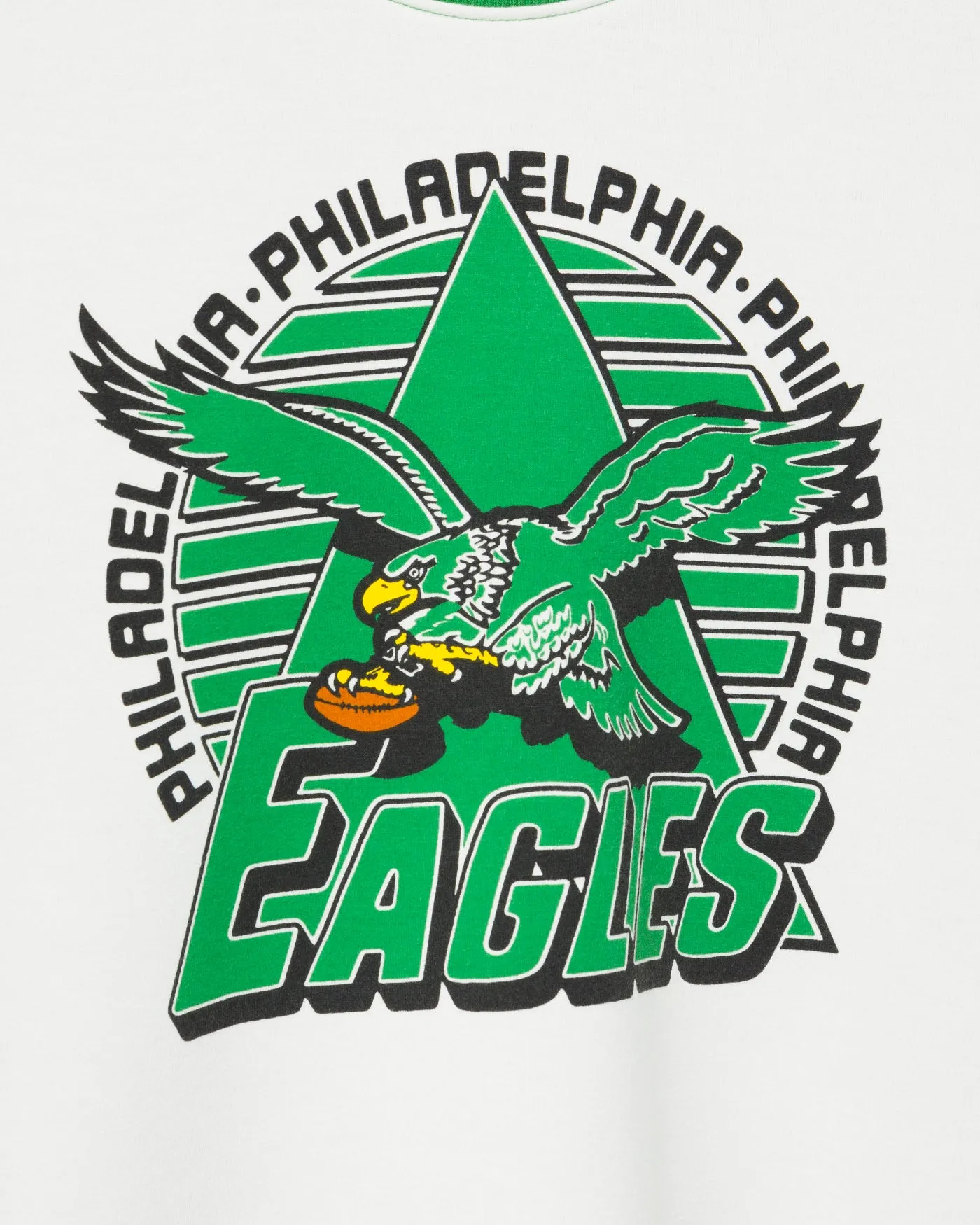 Women's Philadelphia Eagles Color Block Crop Tee sold by Junk Food Clothing product image thumbnail 5