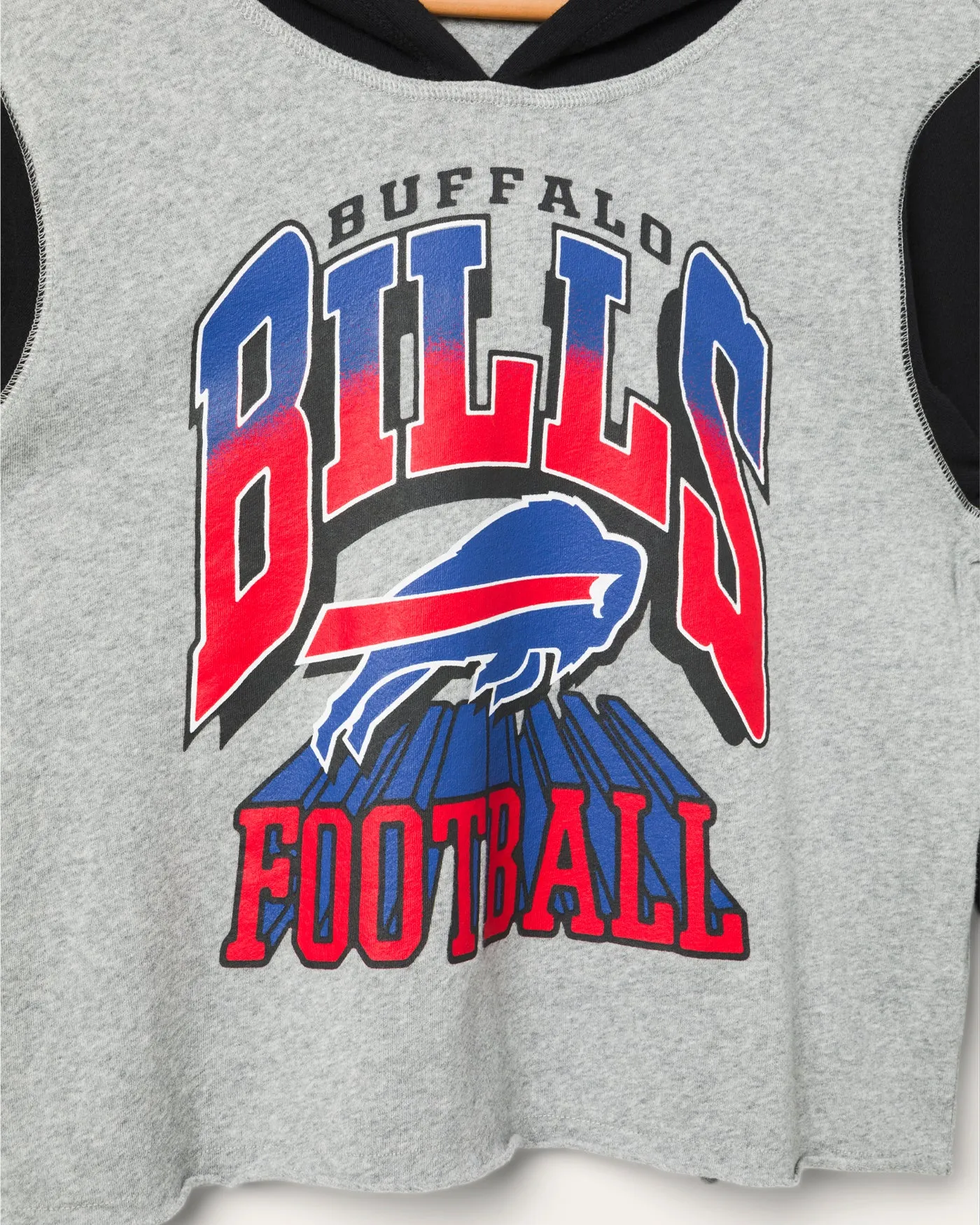 Women's Buffalo Bills Block Crop Hoodie sold by Junk Food Clothing product image thumbnail 3