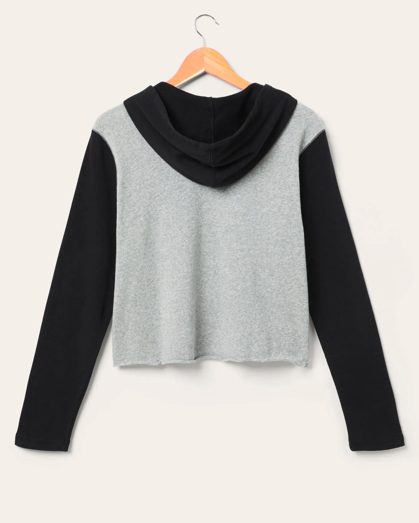 Women's San Francisco 49ers Block Crop Hoodie sold by Junk Food Clothing product image thumbnail 3