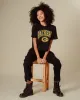 Women's Green Bay Packers Blitz Mock Neck Crop Tee sold by Junk Food Clothing