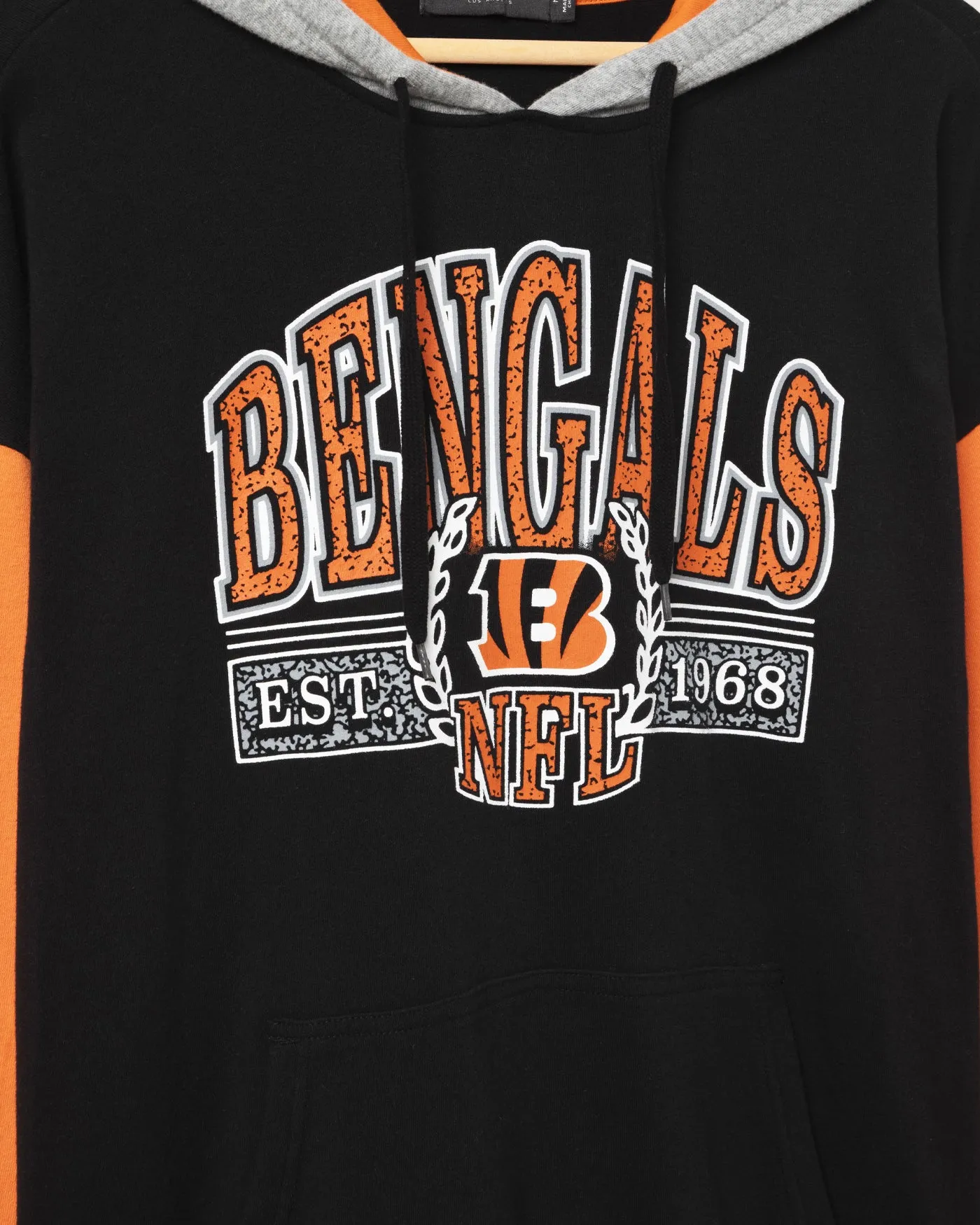 Cincinnati Bengals Tri Color Block Hoodie sold by Junk Food Clothing product image thumbnail 3