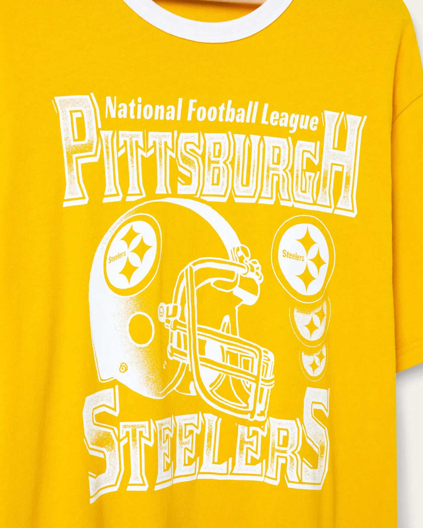 Pittsburgh Steelers Oversized Ringer Tee sold by Junk Food Clothing product image thumbnail 4