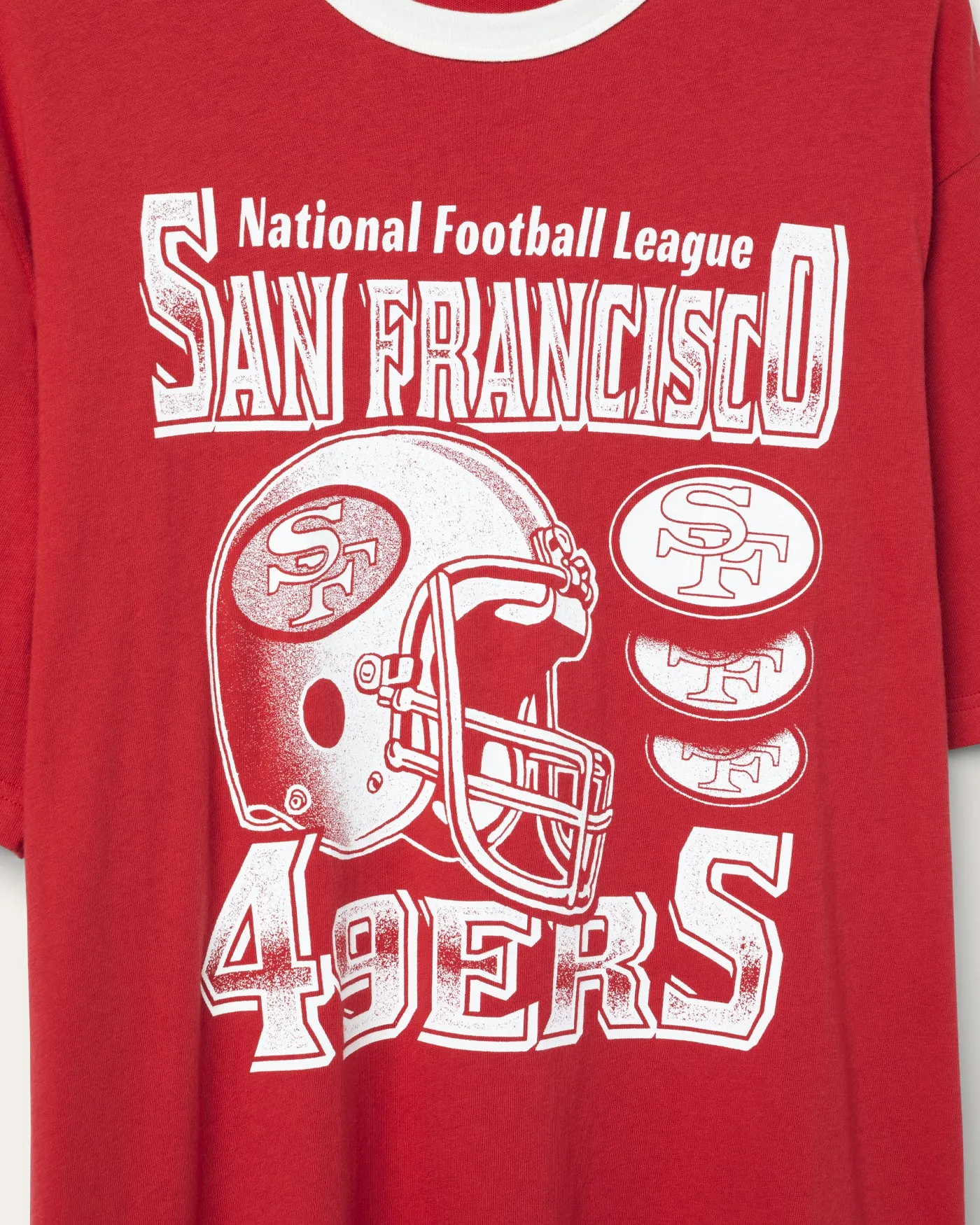 San Francisco 49ers Oversized Ringer Tee sold by Junk Food Clothing product image thumbnail 3