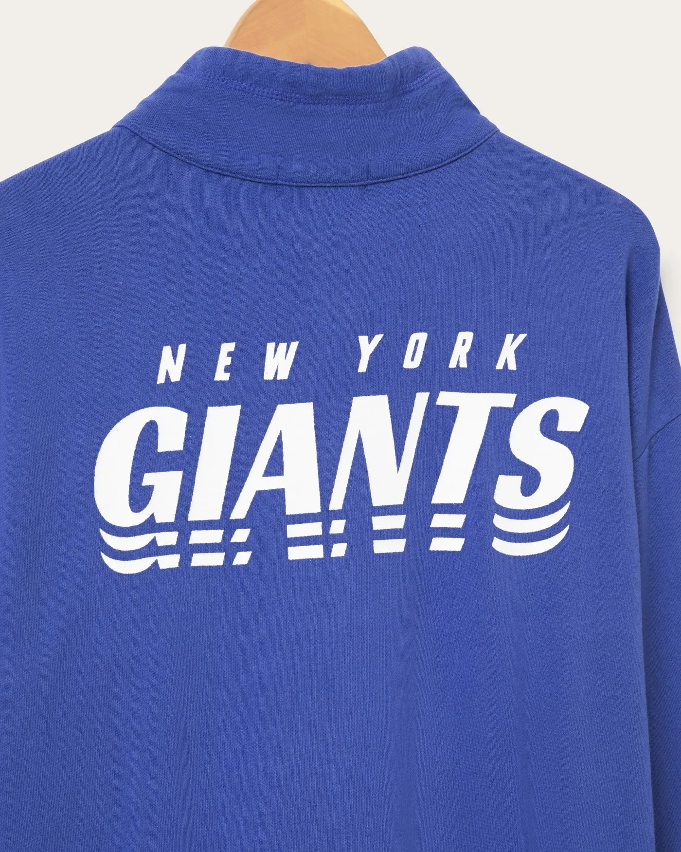 New York Giants Mock 1/4 Button Up sold by Junk Food Clothing product image thumbnail 3