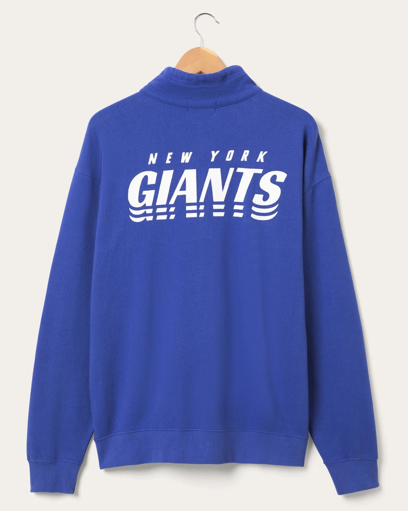 New York Giants Mock 1/4 Button Up sold by Junk Food Clothing product image thumbnail 2