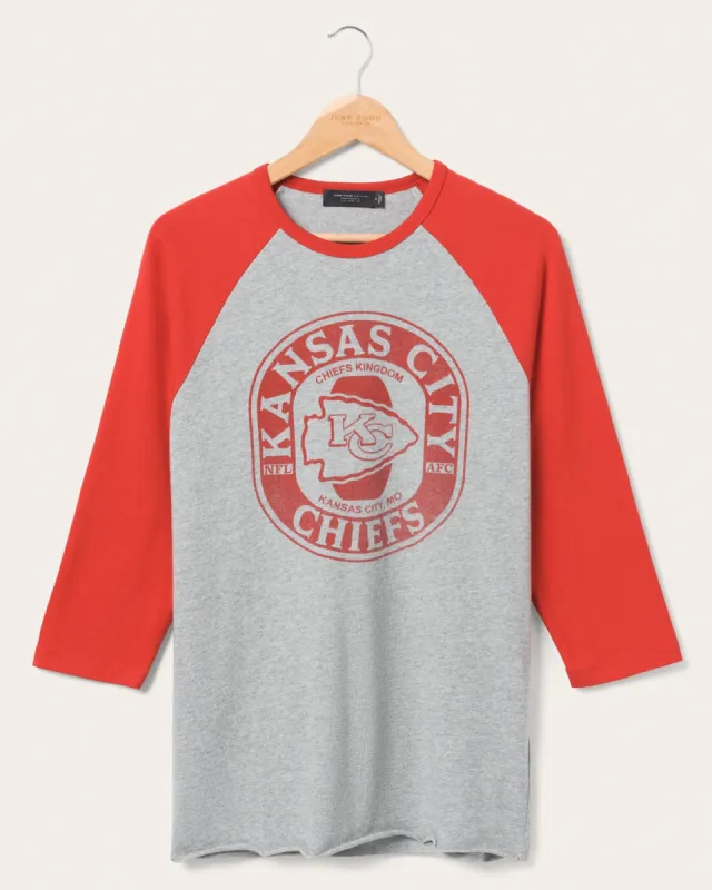 Kansas City Chiefs Elite Raglan made by Junk Food Clothing
