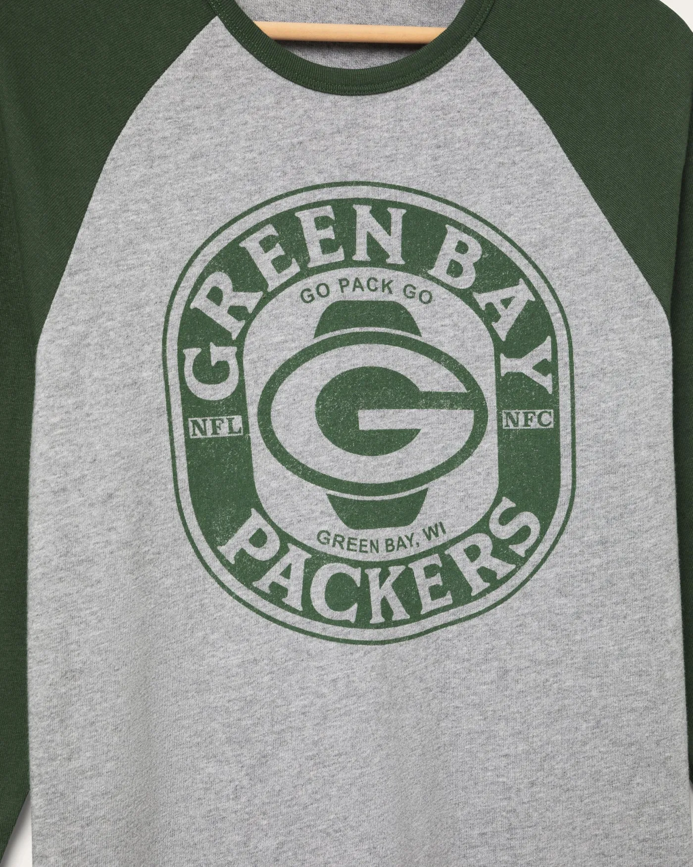 Green Bay Packers Elite Raglan sold by Junk Food Clothing product image thumbnail 4