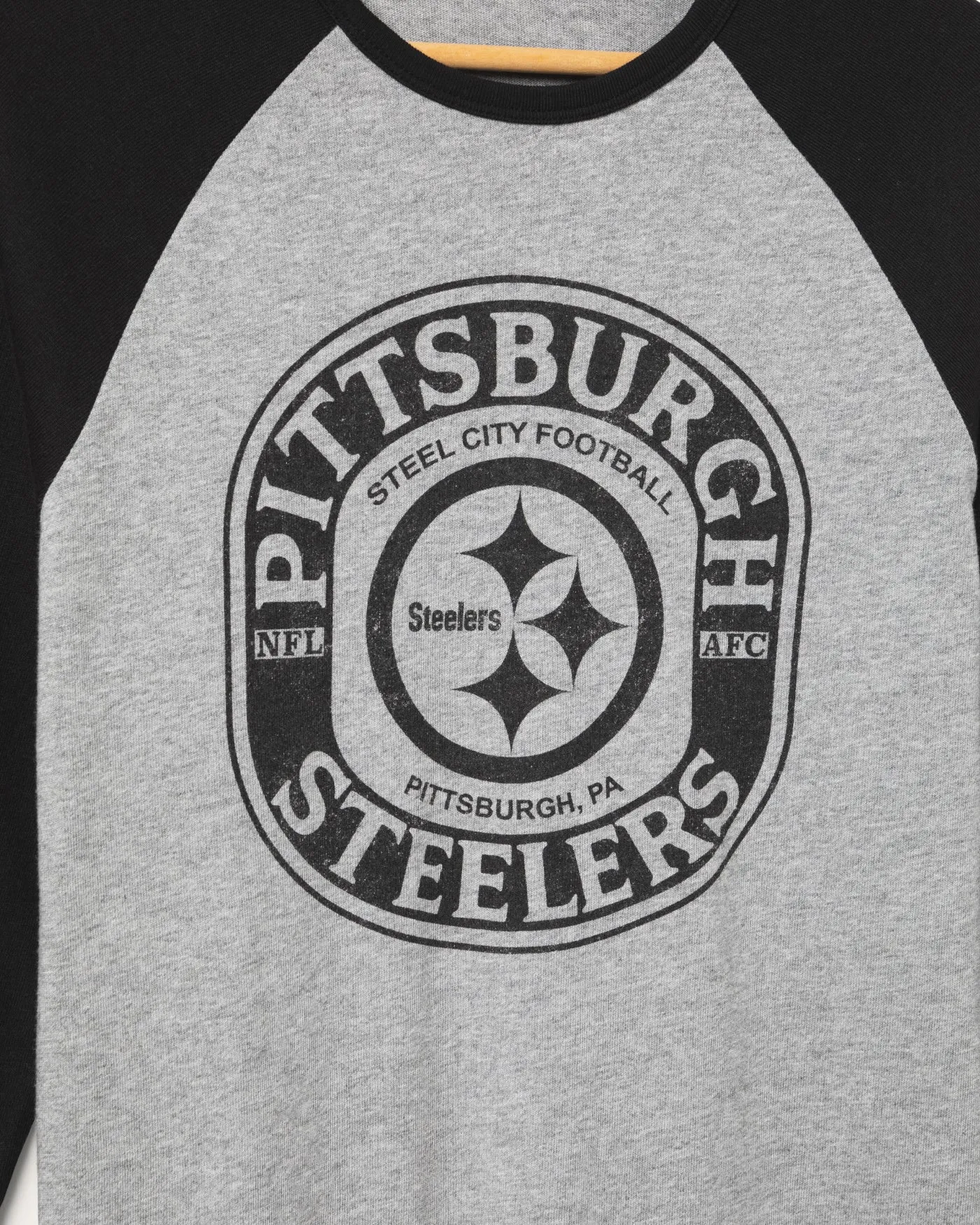 Pittsburgh Steelers Elite Raglan sold by Junk Food Clothing product image thumbnail 3