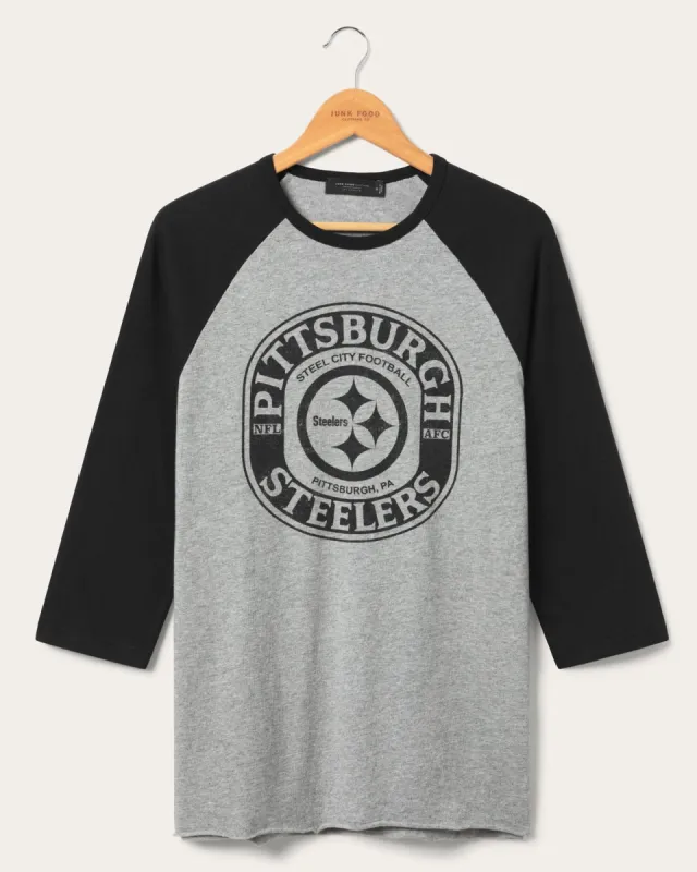 Pittsburgh Steelers Elite Raglan made by Junk Food Clothing