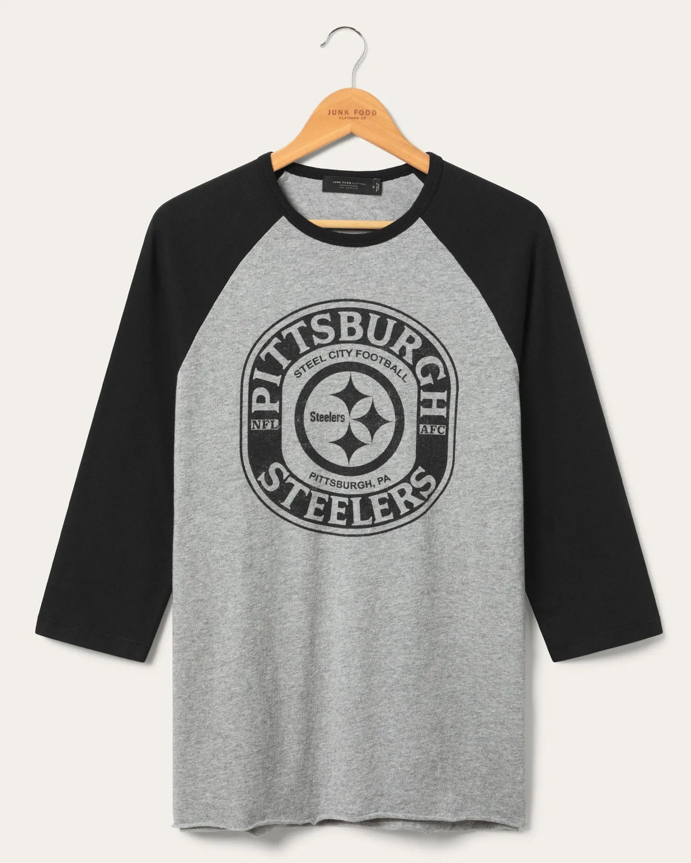 Pittsburgh Steelers Elite Raglan sold by Junk Food Clothing