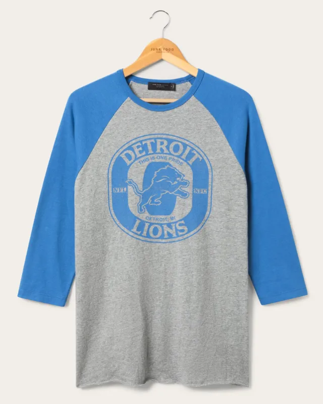 Detroit Lions Elite Raglan sold by Junk Food Clothing
