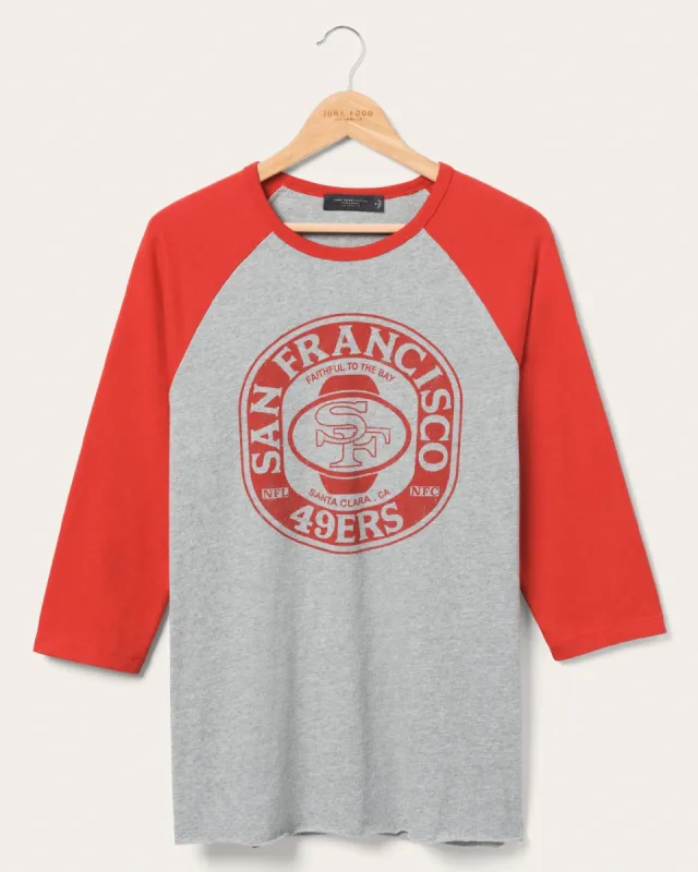 San Francisco 49ers Elite Raglan sold by Junk Food Clothing
