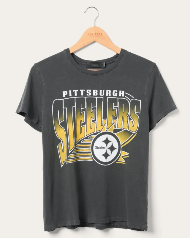 Women's Pittsburgh Steelers Vintage Tee sold by Junk Food Clothing