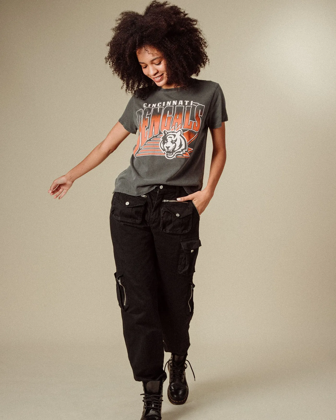 Women's Cincinnati Bengals Vintage Tee sold by Junk Food Clothing product image thumbnail 2