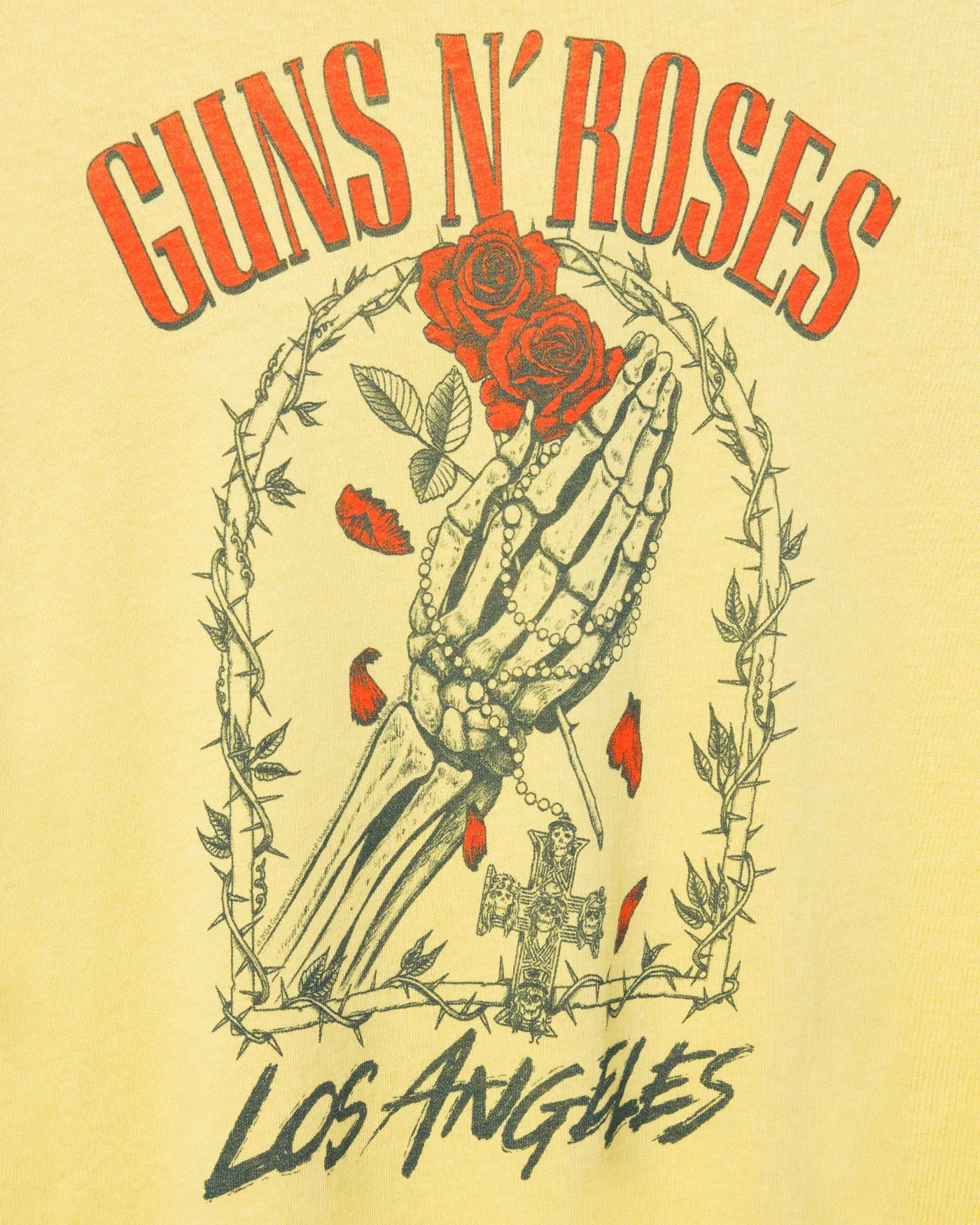 Women's Guns N' Roses Los Angeles Vintage Tee sold by Junk Food Clothing product image thumbnail 3