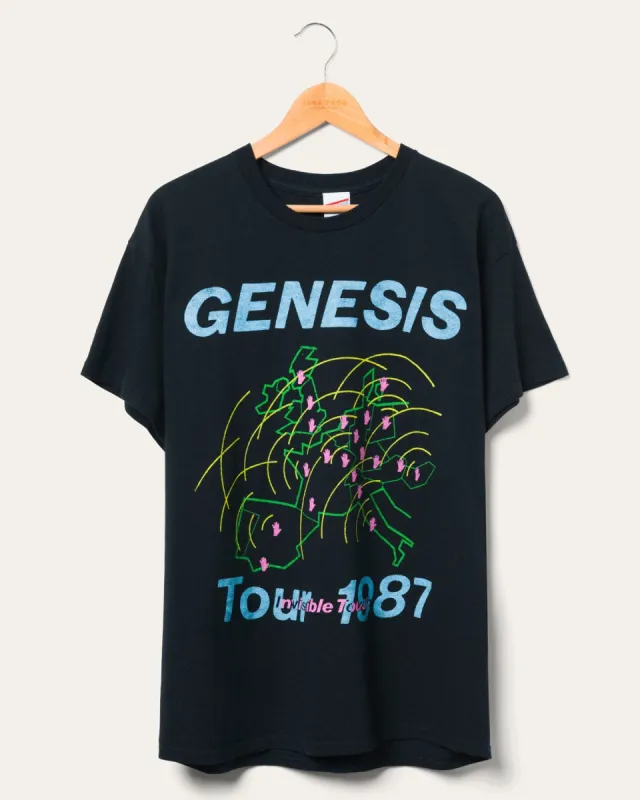 Genesis Invisible Touch Tour 1987 Flea Market Tee made by Junk Food Clothing