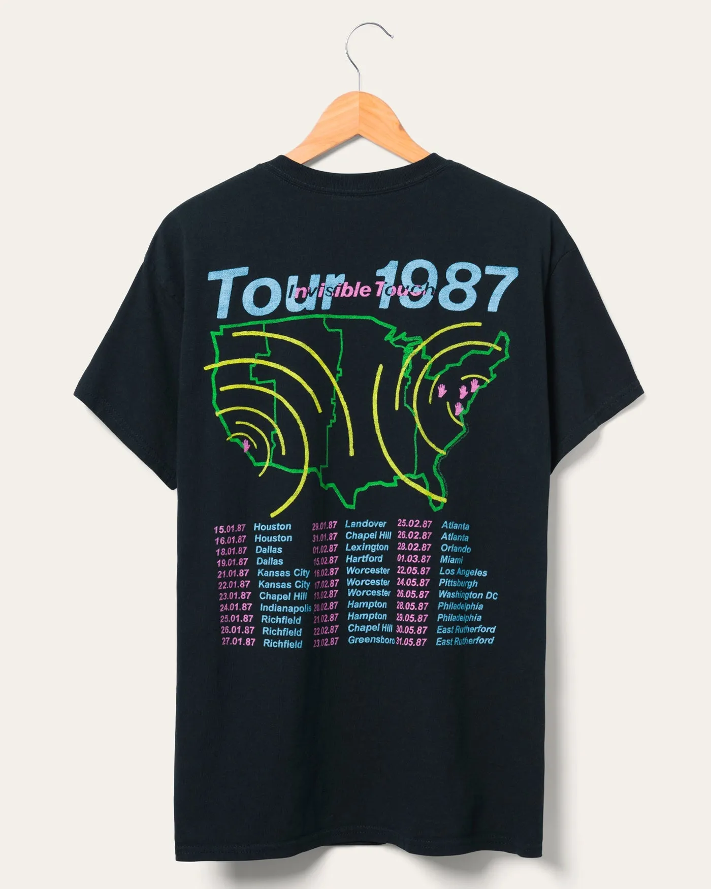 Genesis Invisible Touch Tour 1987 Flea Market Tee sold by Junk Food Clothing product image thumbnail 2