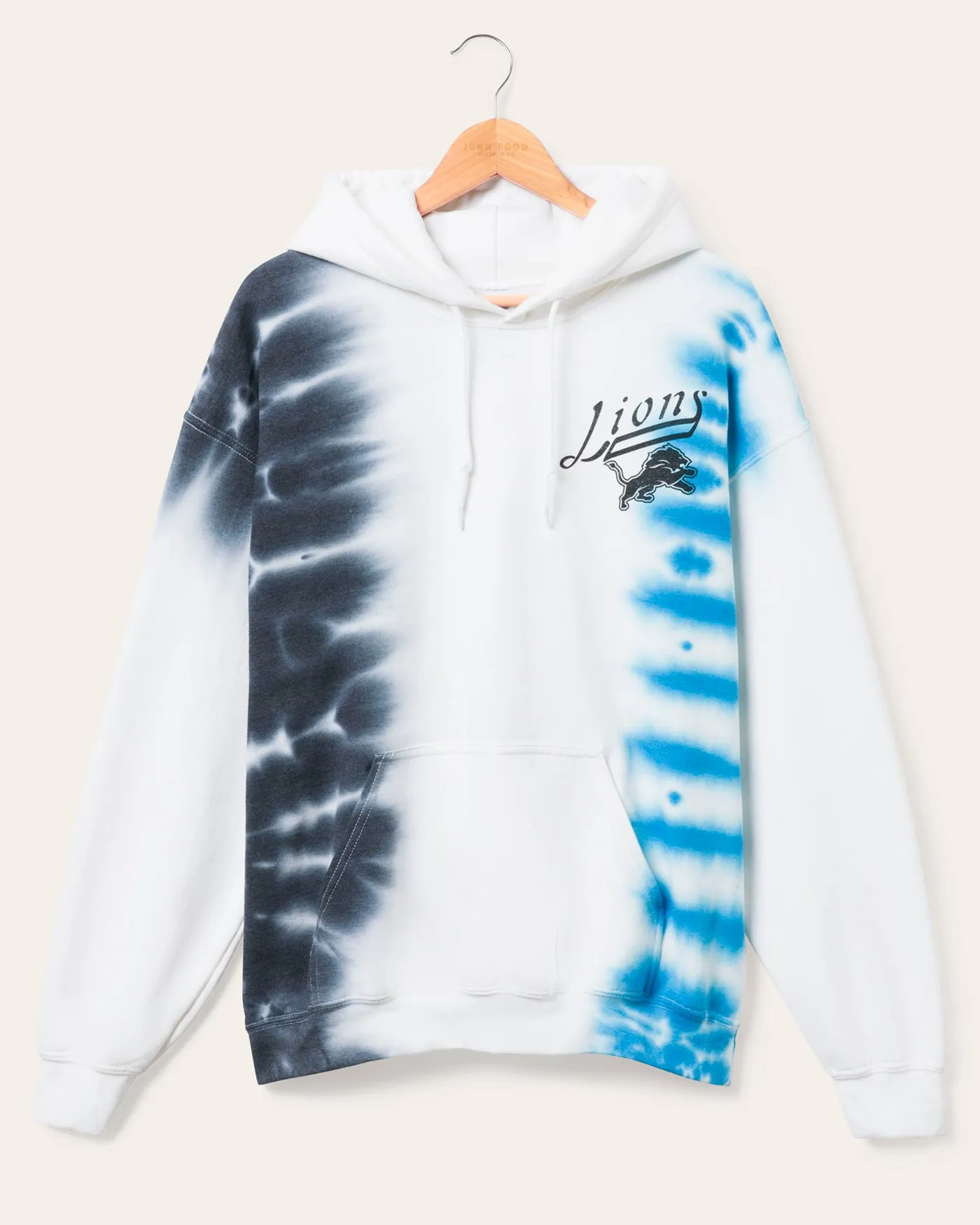 Detroit Lions Stitch Tie Dye Hoodie sold by Junk Food Clothing