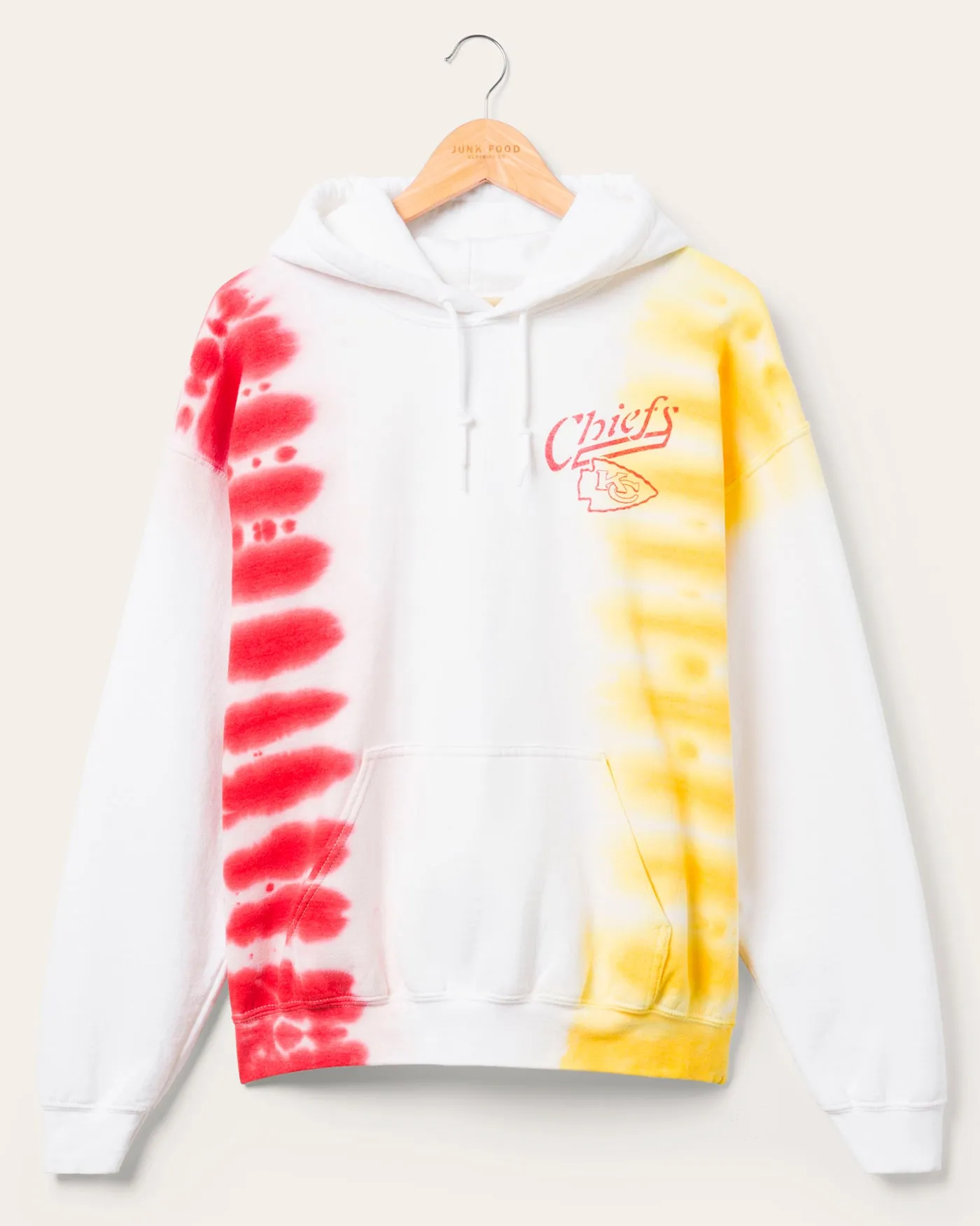 Kansas City Chiefs Stitch Tie Dye Hoodie sold by Junk Food Clothing