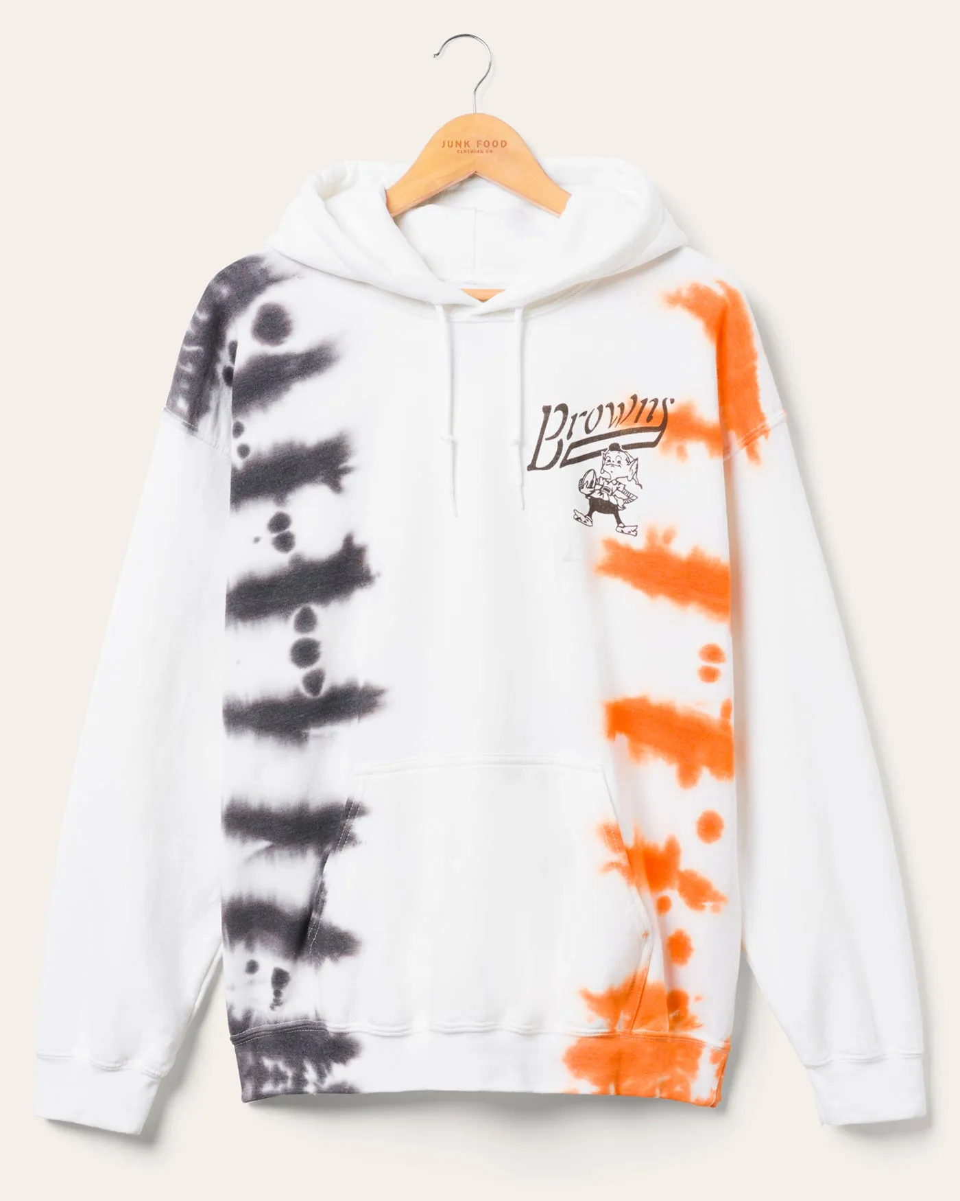 Cleveland Browns Stitch Tie Dye Hoodie sold by Junk Food Clothing