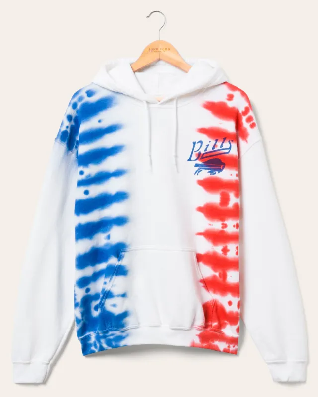 Buffalo Bills Stitch Tie Dye Hoodie sold by Junk Food Clothing
