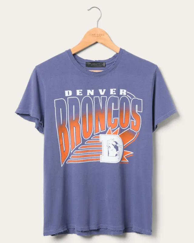 Women's Denver Broncos Vintage Tee sold by Junk Food Clothing
