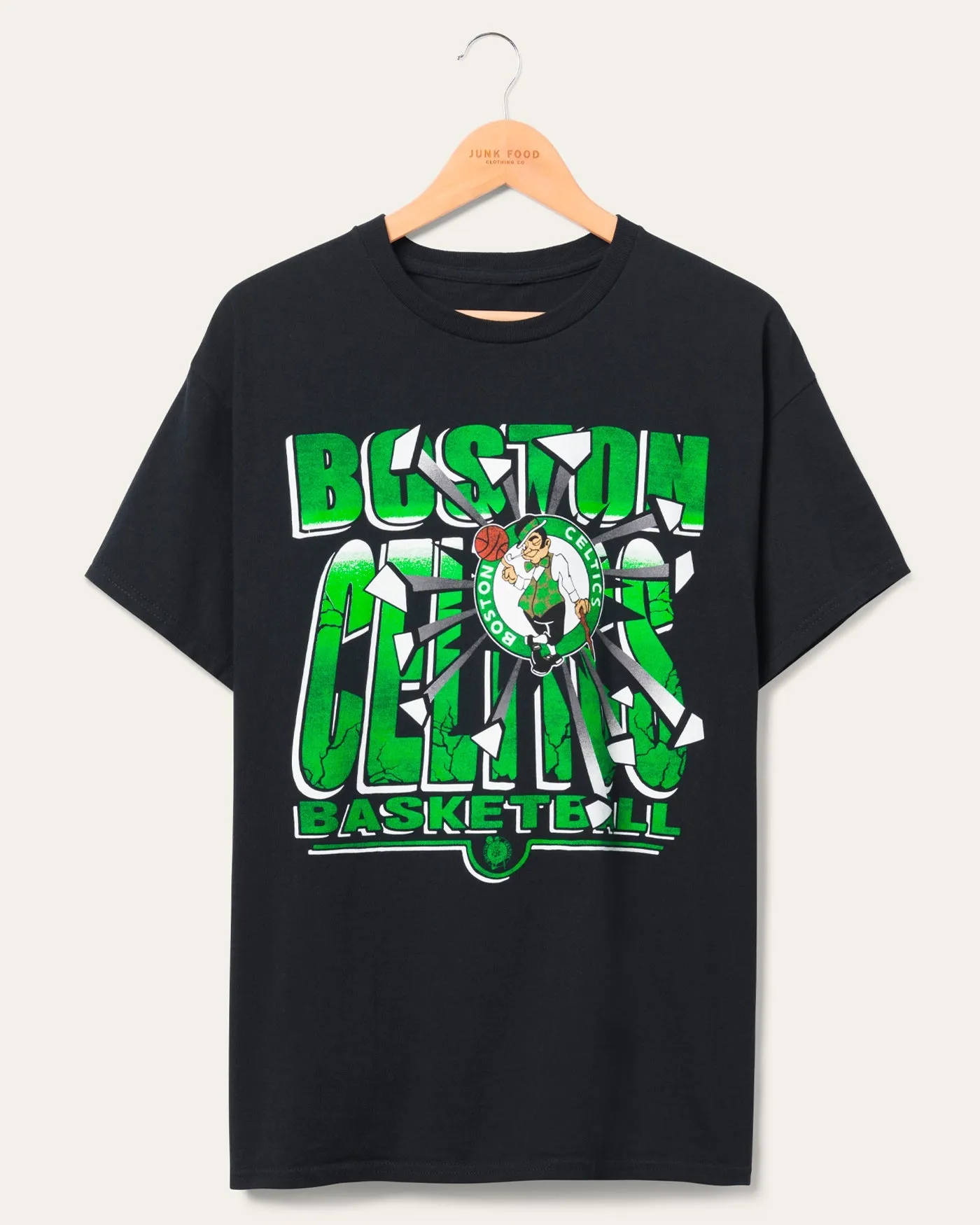 Celtics Break Through Short Sleeve Tee sold by Junk Food Clothing