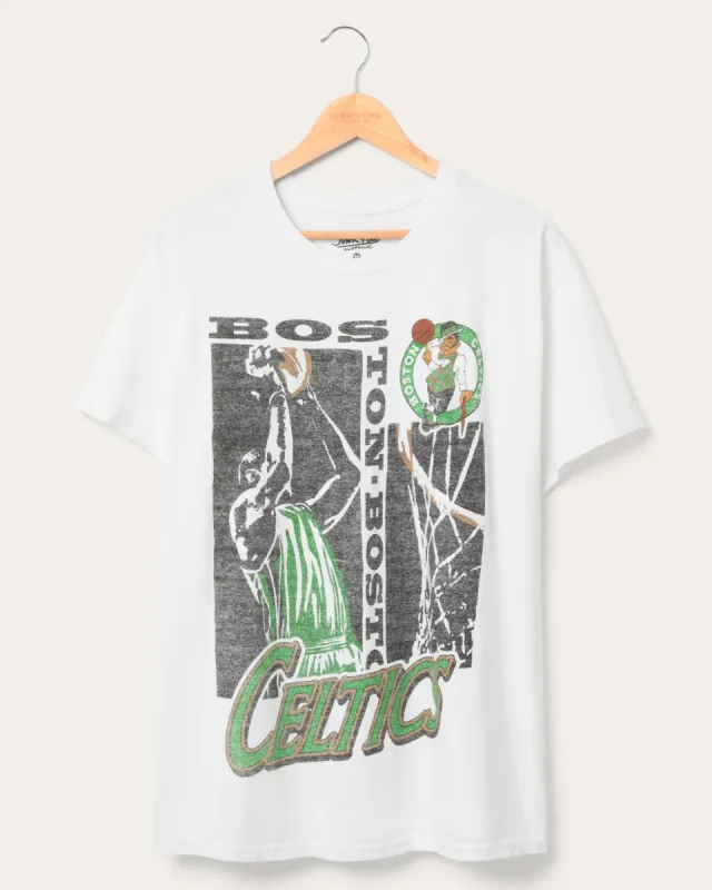 Celtics Jump Shot Short Sleeve Tee sold by Junk Food Clothing