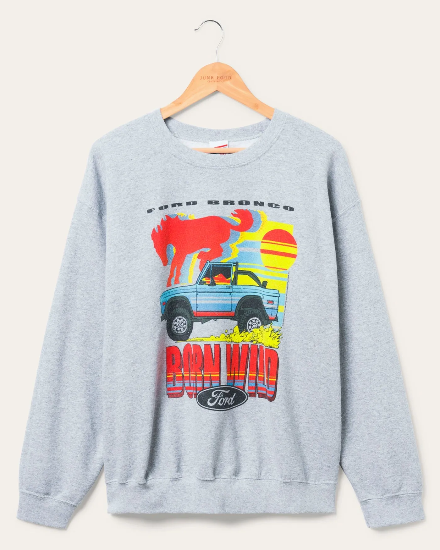 Ford Bronco Born to be Wild Flea Market Fleece sold by Junk Food Clothing