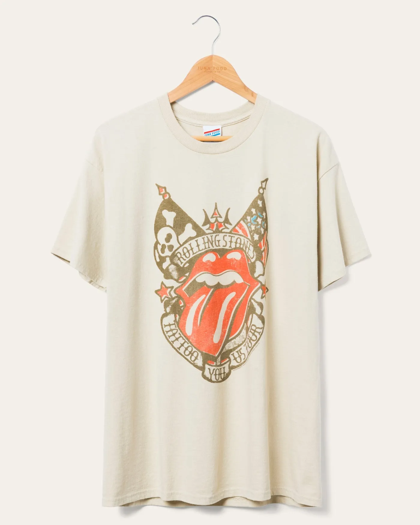 The Rolling Stones Tattoo You US Tour Flea Market Tee sold by Junk Food Clothing