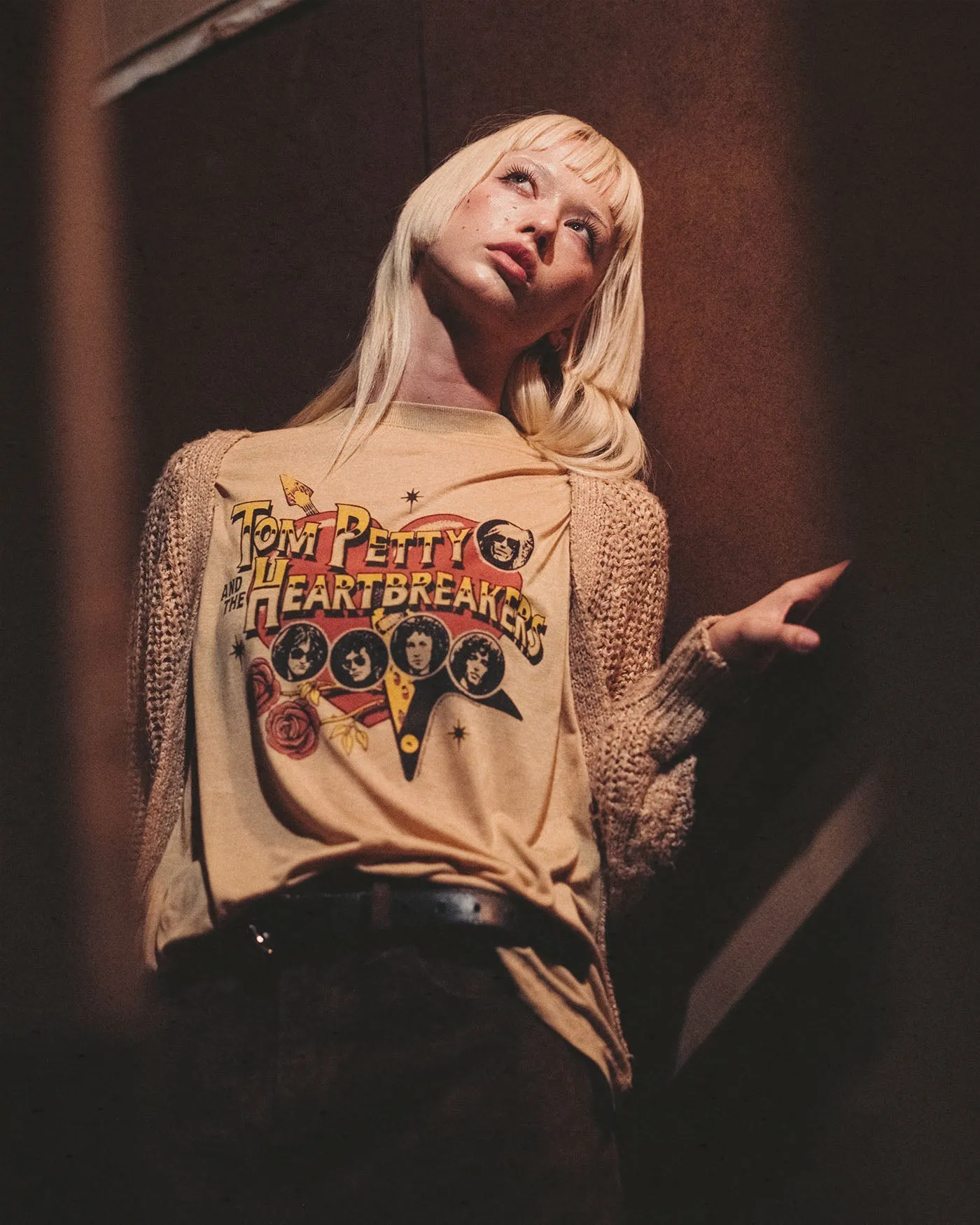 Women's Tom Petty and the Heartbreakers Vintage Tissue Tee sold by Junk Food Clothing product image thumbnail 2