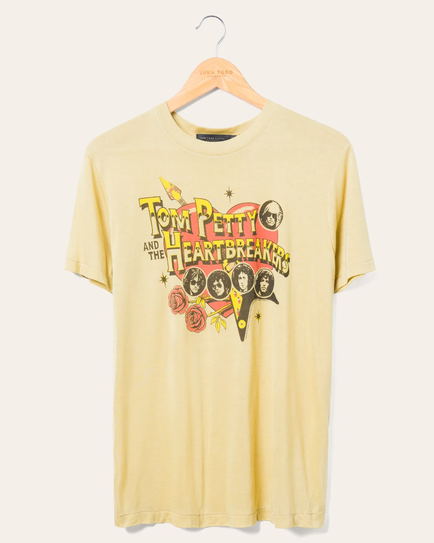 Women's Tom Petty and the Heartbreakers Vintage Tissue Tee sold by Junk Food Clothing