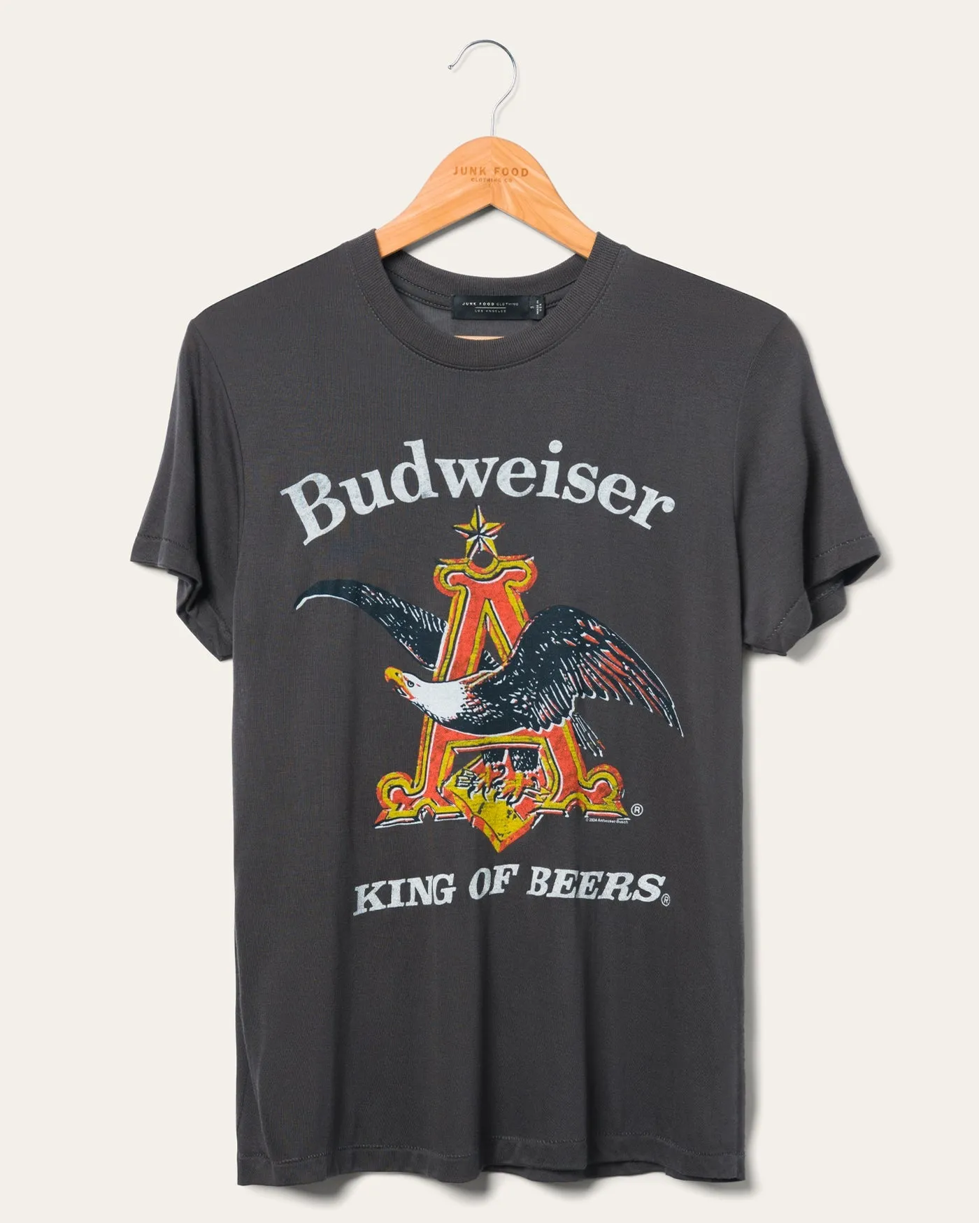 Women's Budweiser Eagle Vintage Tissue Tee sold by Junk Food Clothing