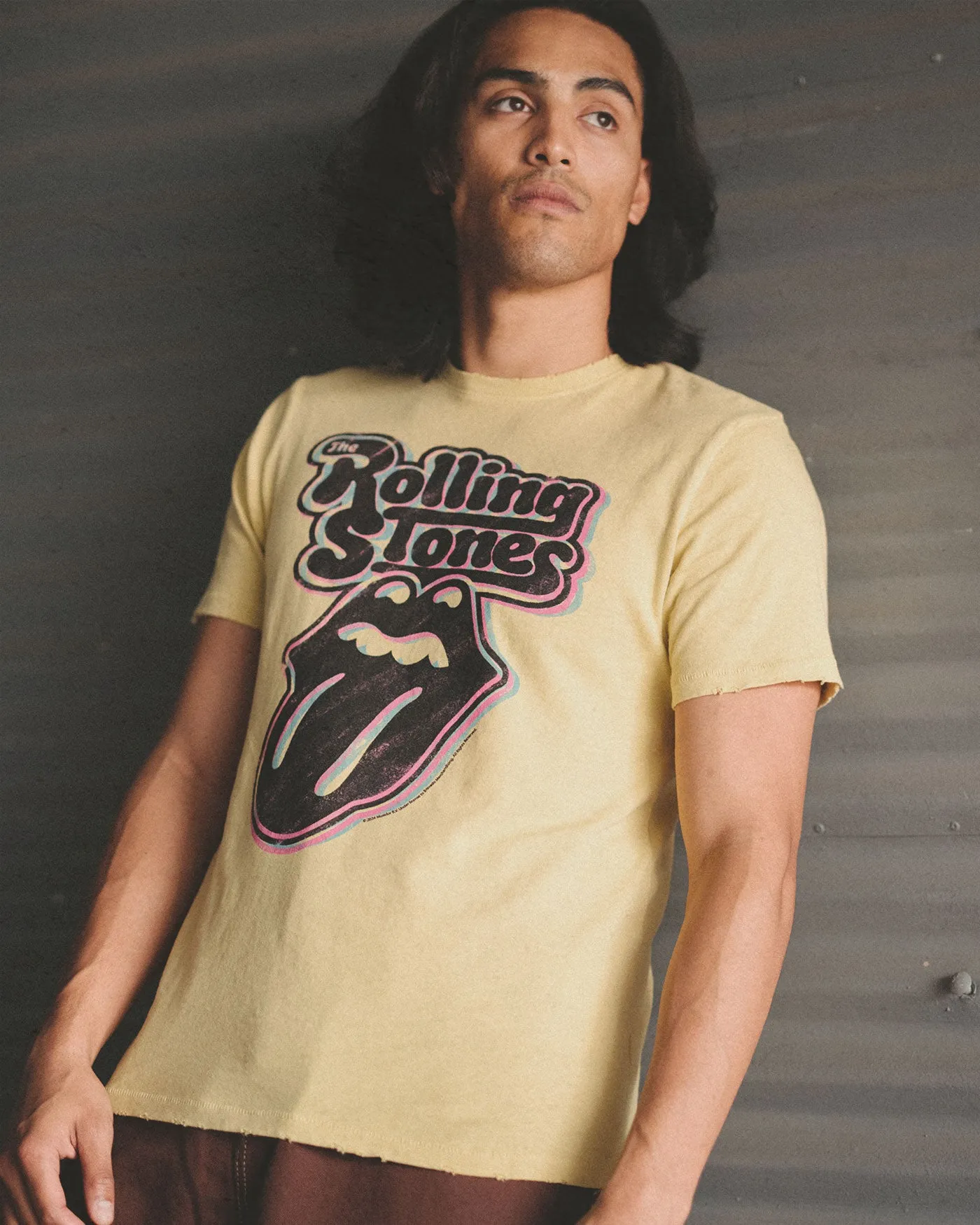 The Rolling Stones Logo Vintage Tee sold by Junk Food Clothing product image thumbnail 3