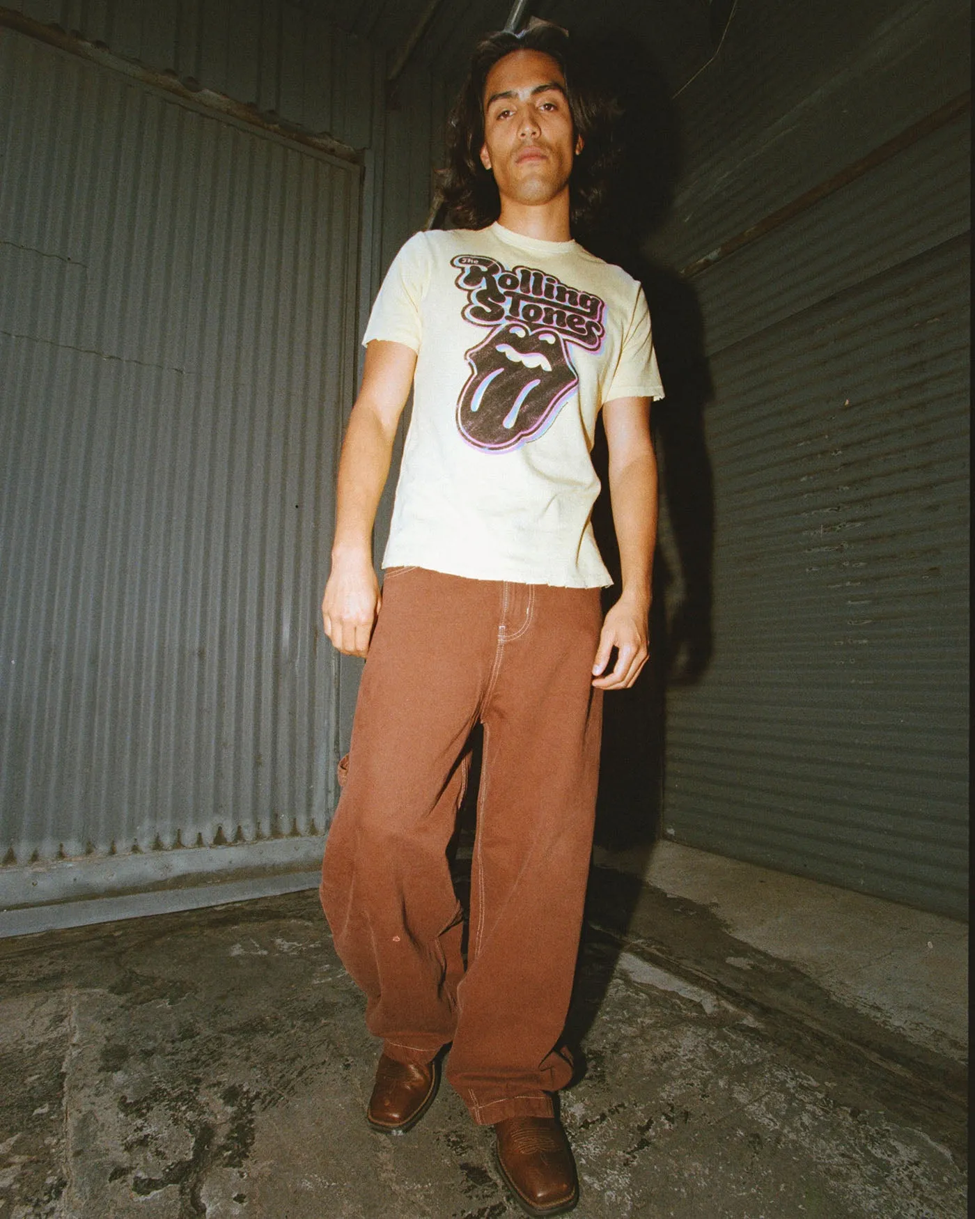 The Rolling Stones Logo Vintage Tee sold by Junk Food Clothing product image thumbnail 2
