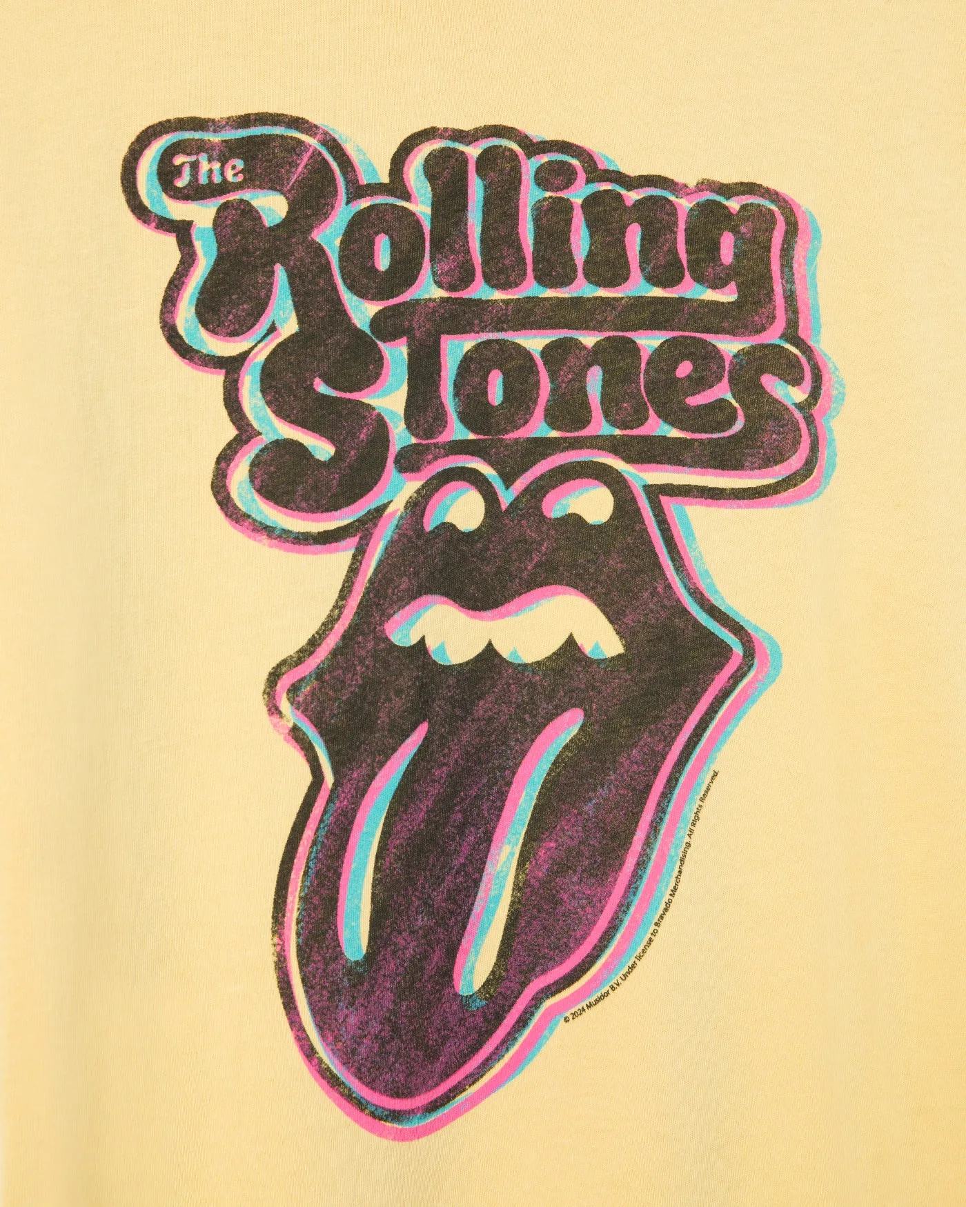 The Rolling Stones Logo Vintage Tee sold by Junk Food Clothing product image thumbnail 5